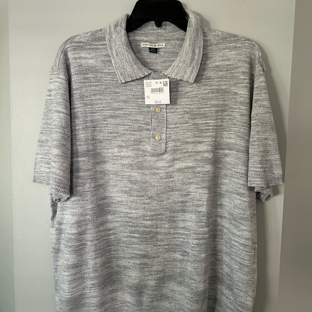 Gray Polo Shirt by American Eagle 🦅